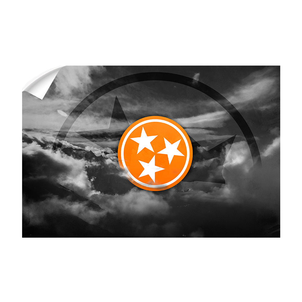 Tennessee Volunteers - Smokey Tri Star - College Wall Art #Canvas