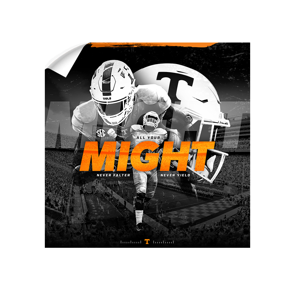 Tennessee Volunteers - Might - College Wall Art #Canvas