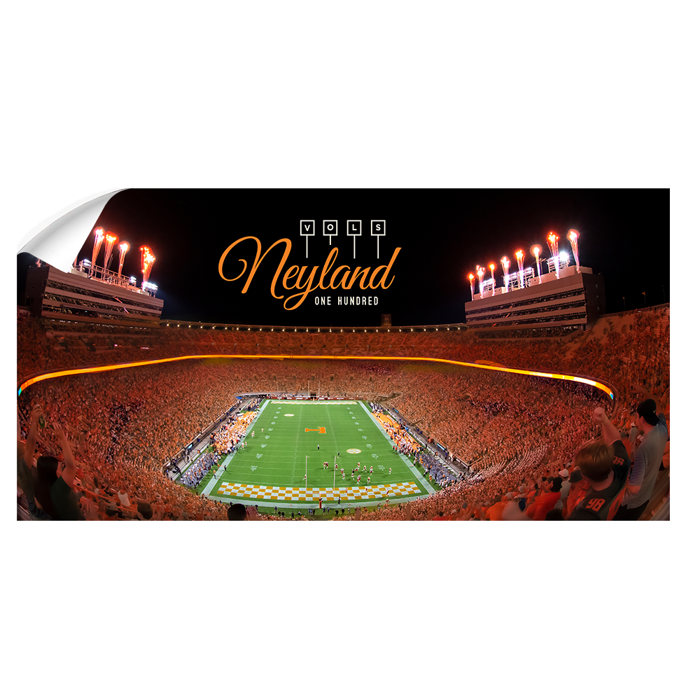 Tennessee Volunteers - Vols Neyland 100 Panoramic - College Wall Art #Canvas