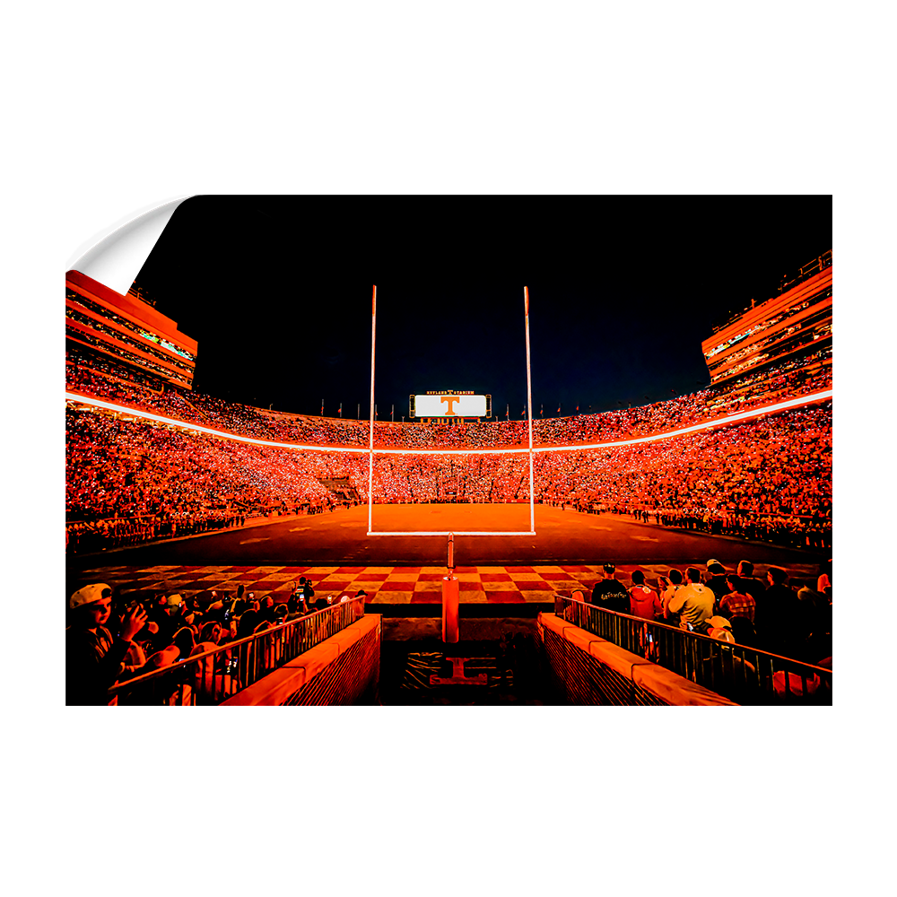 Tennessee Volunteers - Light Up Neyland - College Wall Art #Canvas