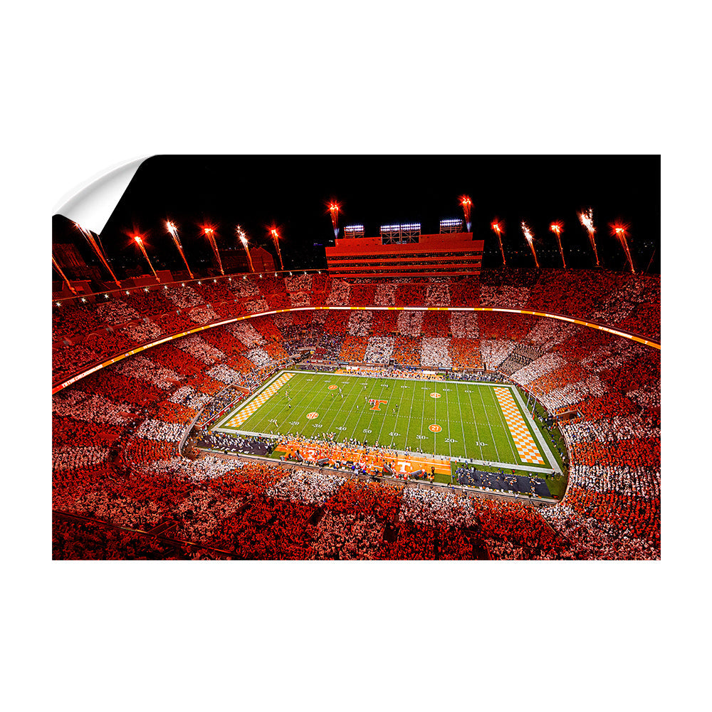 Tennessee Volunteers - Welcome To Checkerboard Neyland Stadium - College Wall Art #Canvas