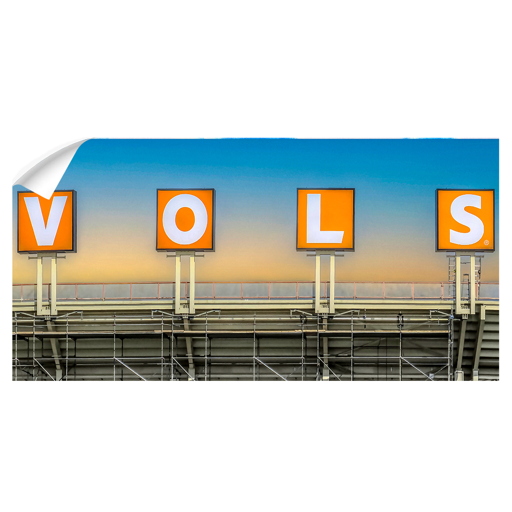 Tennessee Volunteers - V-O-L-S - College Wall Art #Canvas