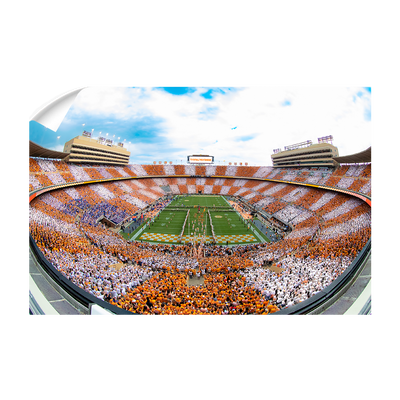 It's Football Time in Tennessee Checkerboard Neyland Fisheye - College Wall Art #Wall Decal