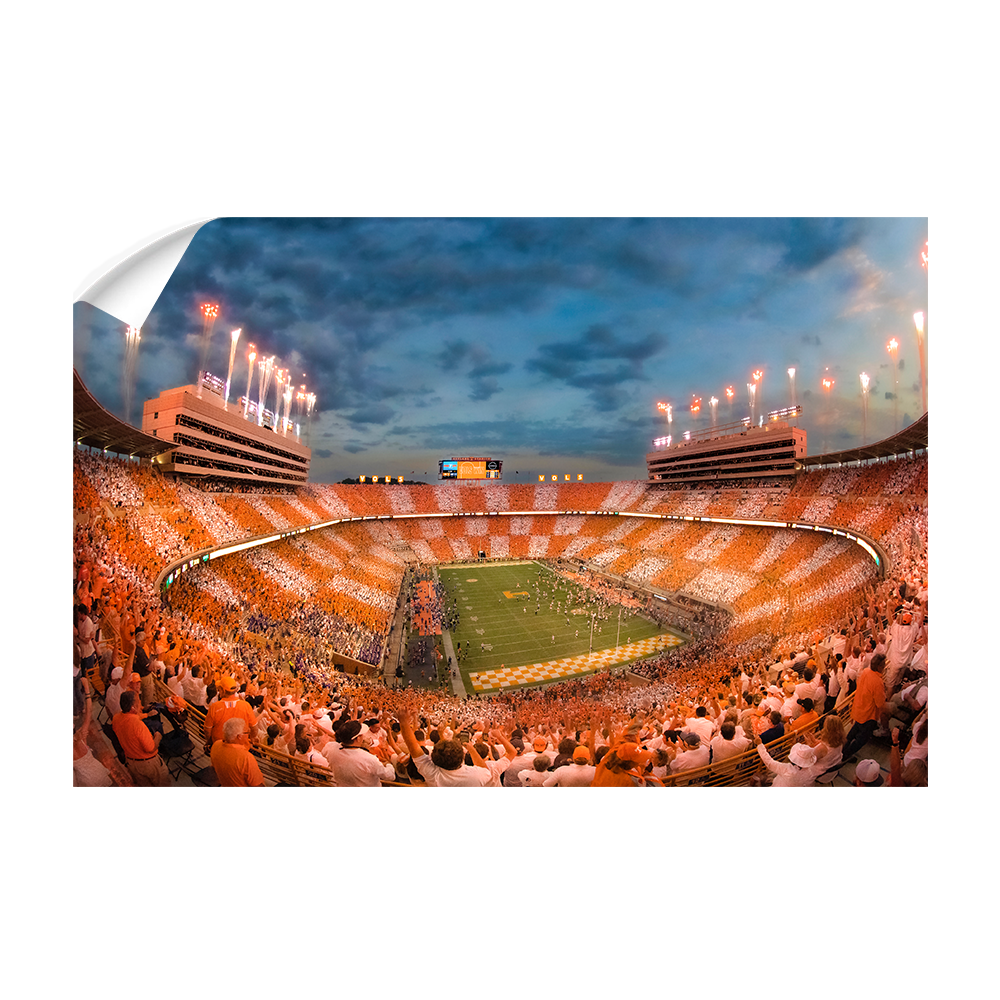 Tennessee Volunteers - Vols Beat the Gators Checkerboard - College Wall Art #Canvas