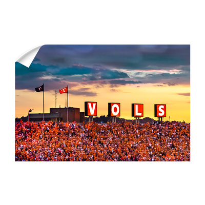 Tennessee Volunteers -Tennessee Vols Sunset - College Wall Art #Wall Decal