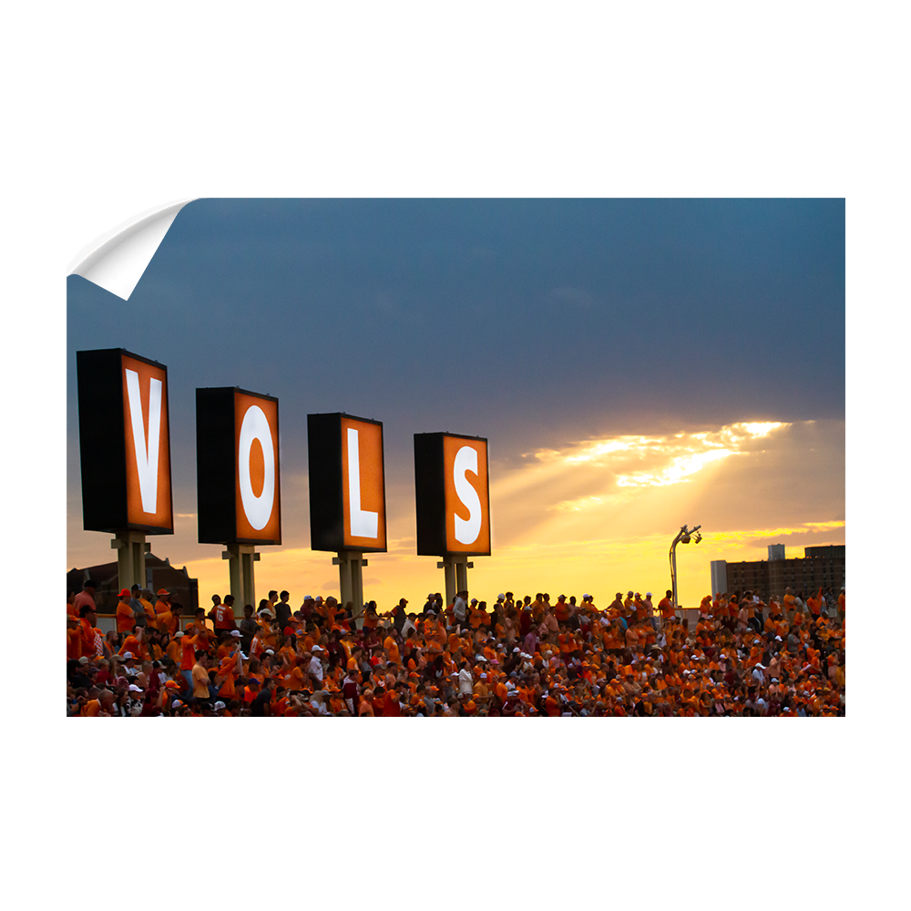 Tennessee Volunteers - Vols Sunset - College Wall Art #Canvas