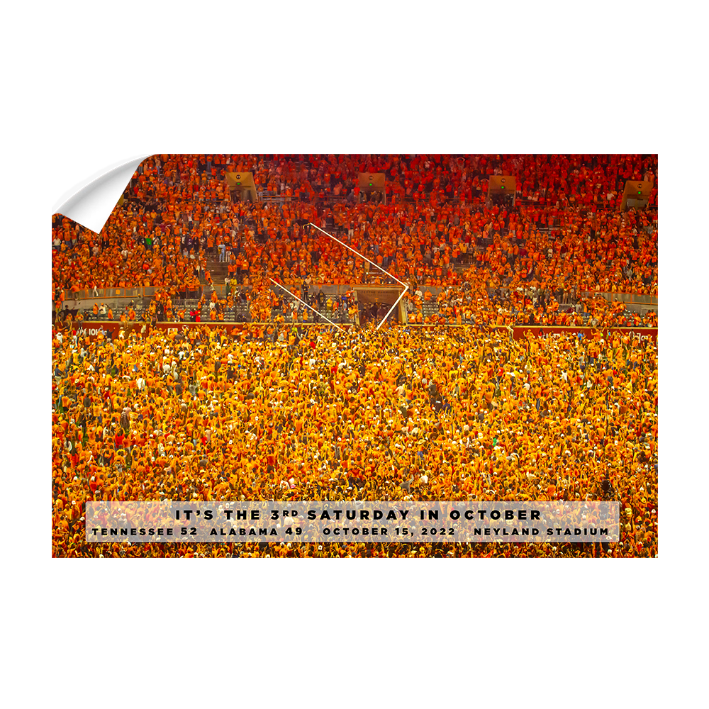 Tennessee Volunteers - Goal Post is Coming Down - College Wall Art #Canvas 