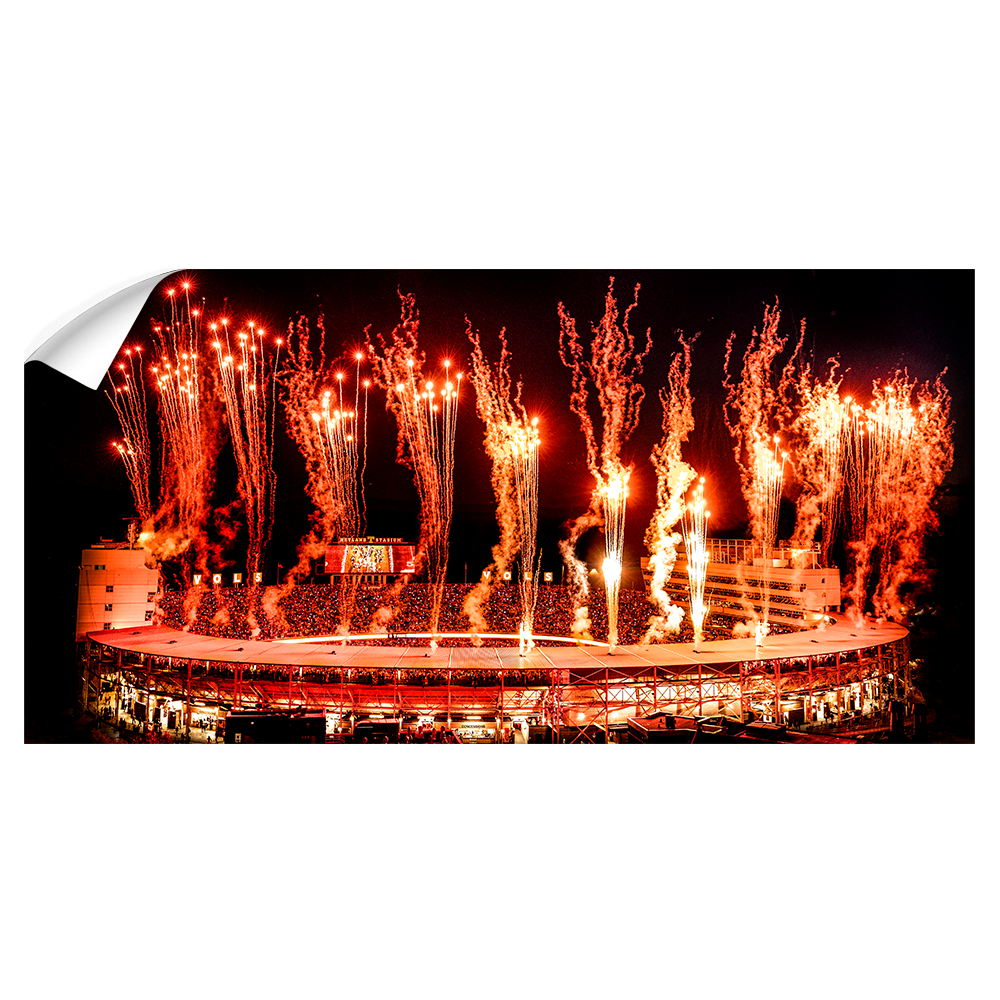 Tennessee Volunteers - Light Up Neyland Panoramic - College Wall Art #Canvas