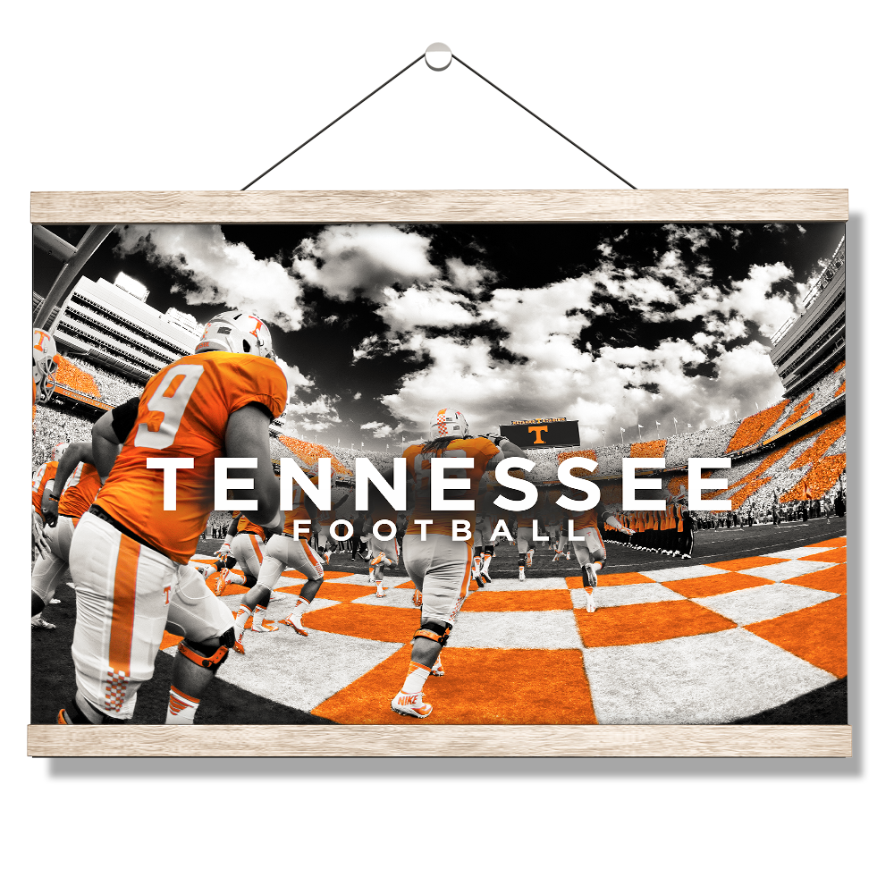 Tennessee Volunteers - Running Through the T Nike - College Wall Art #Canvas