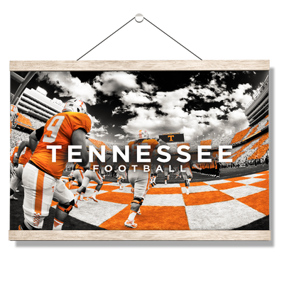 Tennessee Volunteers - Running Through the T Nike - College Wall Art #Hanging Canvas