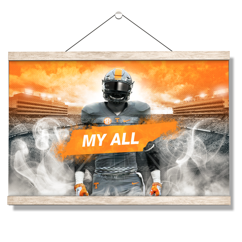 Tennessee Volunteers - Smokey Gray My All - College Wall Art #Canvas