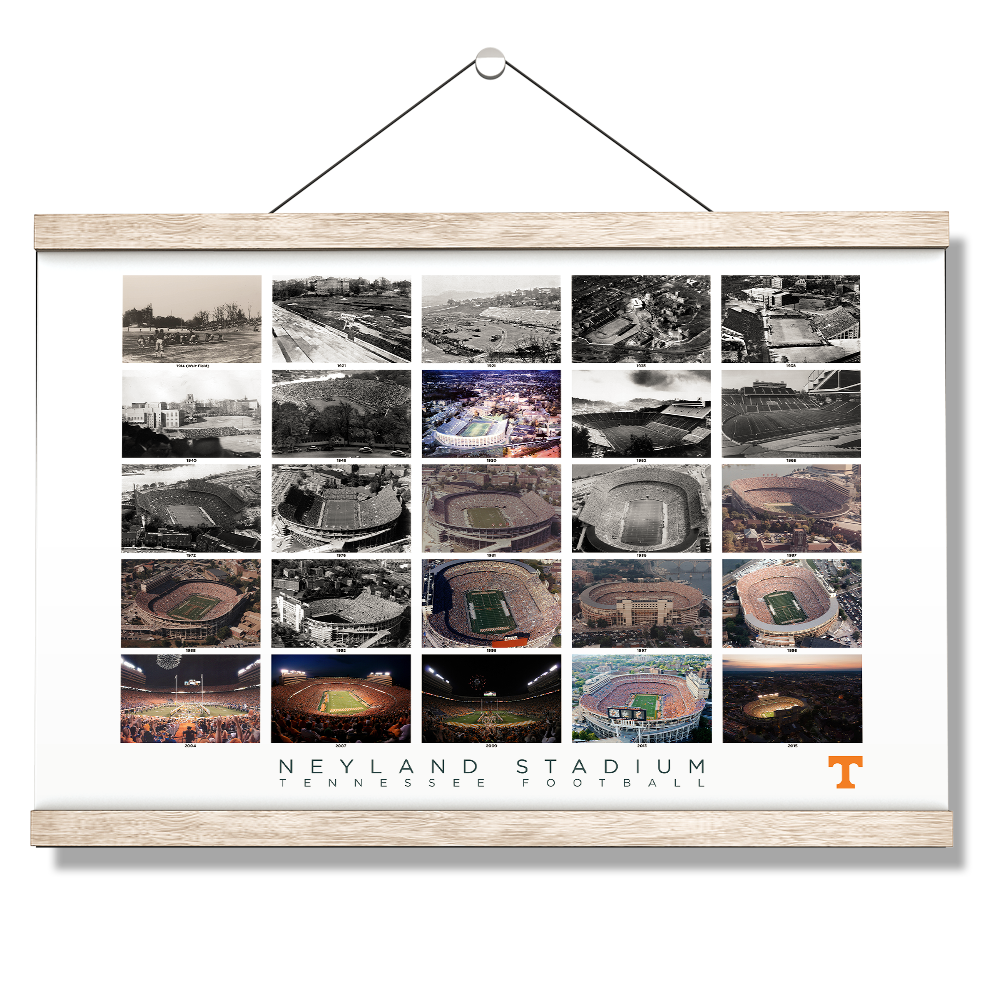 Tennessee Volunteers - History of Neyland Stadium - College Wall Art #Canvas