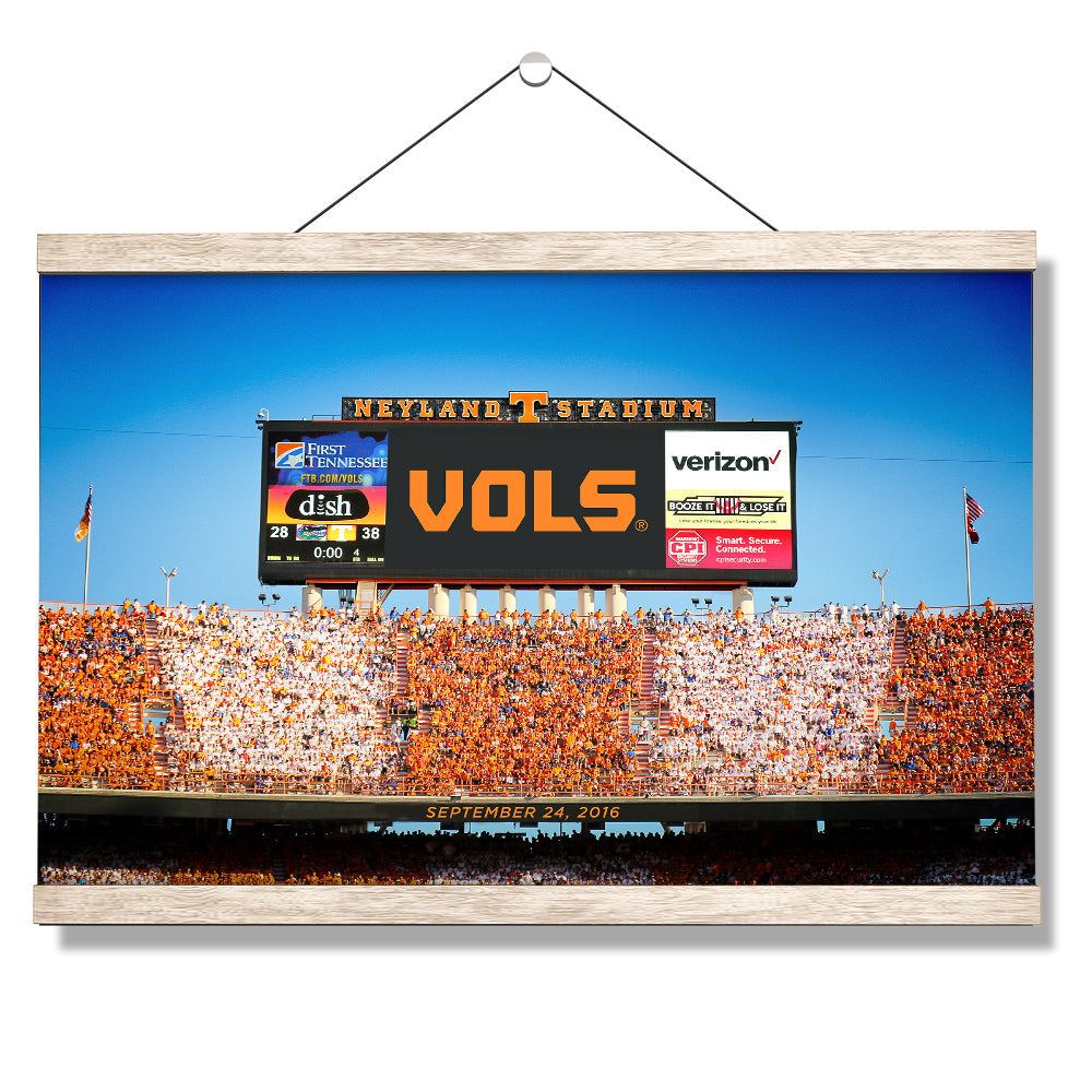 Tennessee Volunteers - Scoreboard UT vs. FL - College Wall Art #Canvas