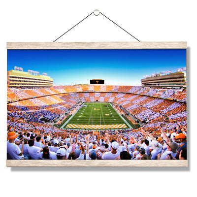 Tennessee Volunteers - Reverse Checkerboard End Zone - College Wall Art #Hanging Canvas