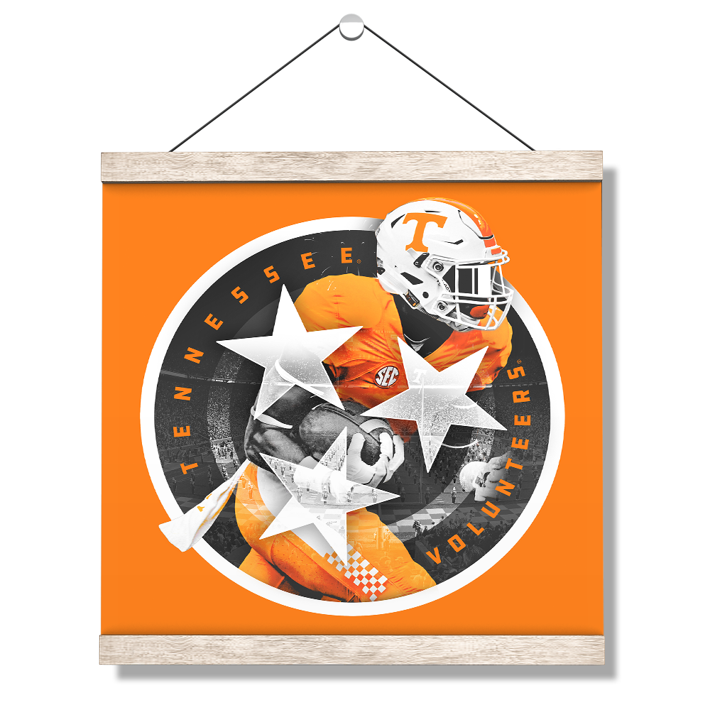 Tennessee Volunteers - Tri Star 2018 Orange - College Wall Art #Canvas