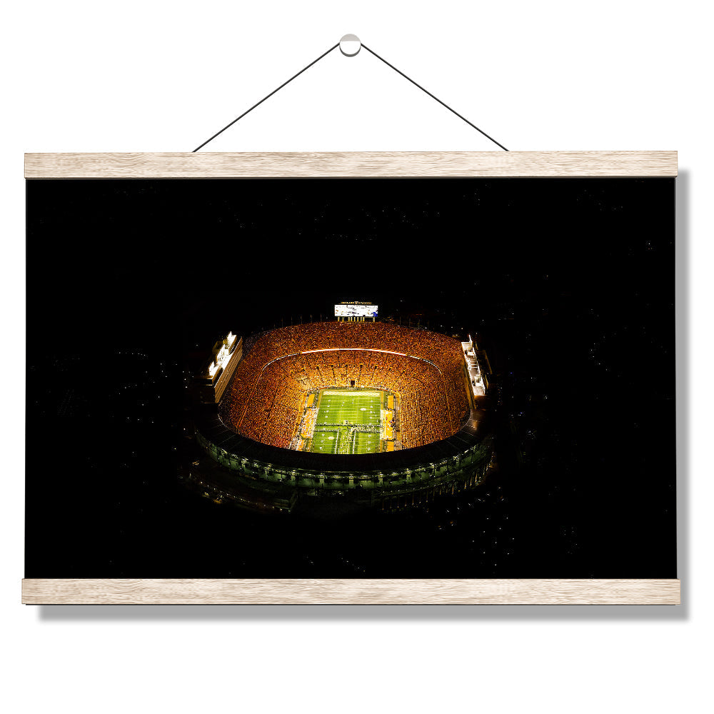 Tennessee Volunteers - Aerial Running Thru the T - College Wall Art #Canvas