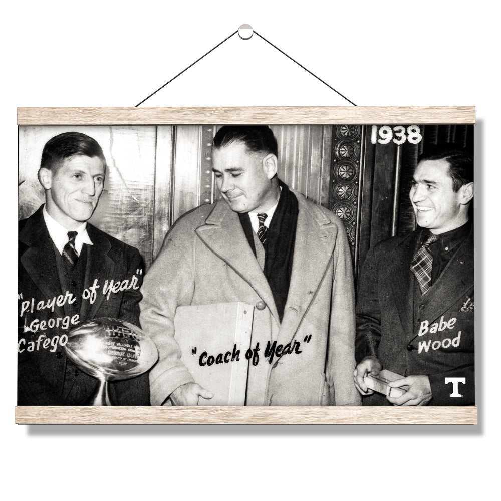 Tennessee Volunteers - Vintage Coach of the Year 1938 - College Wall Art #Canvas