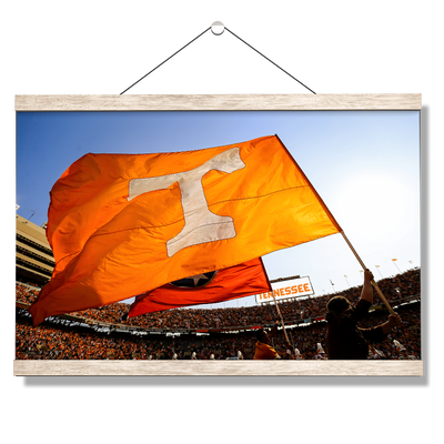 Tennessee Volunteers - T Flags - College Wall Art #Hanging Canvas