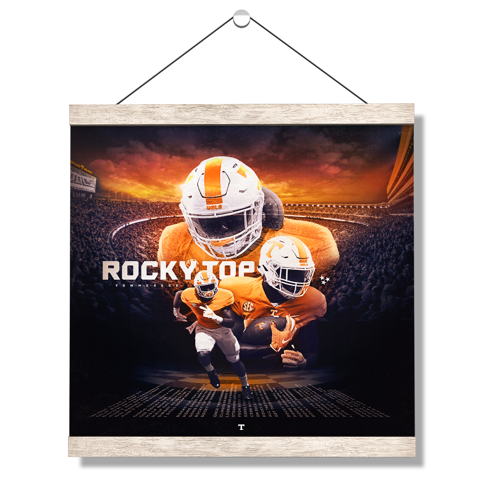 Tennessee Volunteers - Rocky Top Sunset - College Wall Art #Canvas