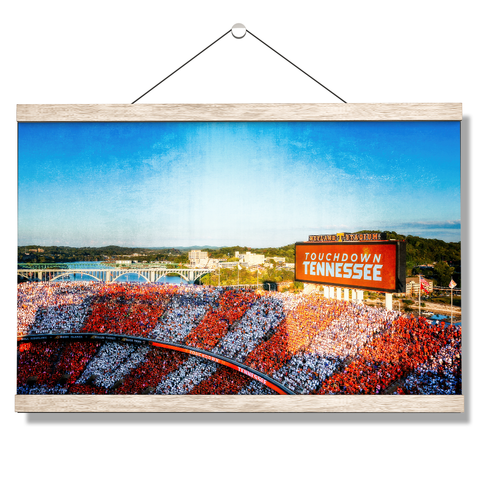 Tennessee Volunteers - Touchdown Tennessee Retro - College Wall  Art #Canvas