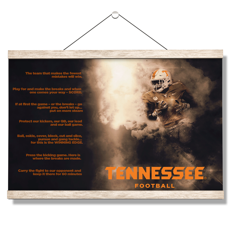 Tennessee Volunteers - Tennessee Football Game Maxims - College Wall Art #Canvas