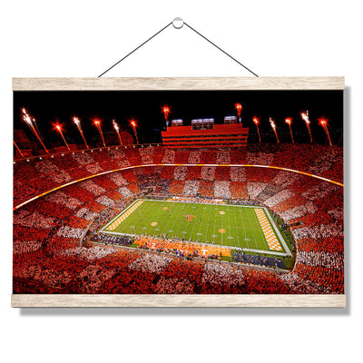 Tennessee Volunteers - Welcome To Checkerboard Neyland Stadium - College Wall Art #Hanging Canvas