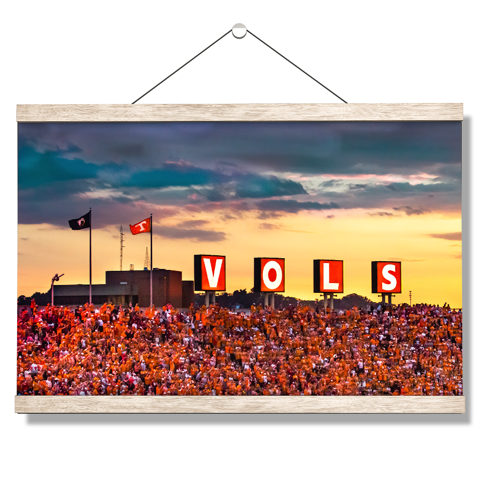 Tennessee Volunteers -Tennessee Vols Sunset - College Wall Art #Canvas