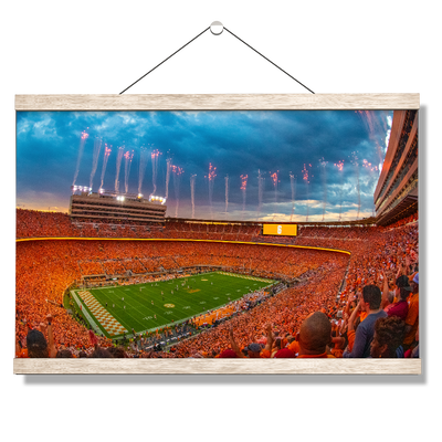 Tennessee Volunteers -Give Him Six Sunset - College Wall Art #Hanging Canvas