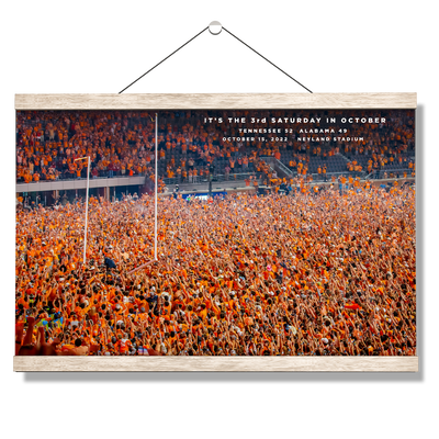 Tennessee Volunteers - It's the 3rd Saturday in October Storm the Field - College Wall Art #Hanging Canvas