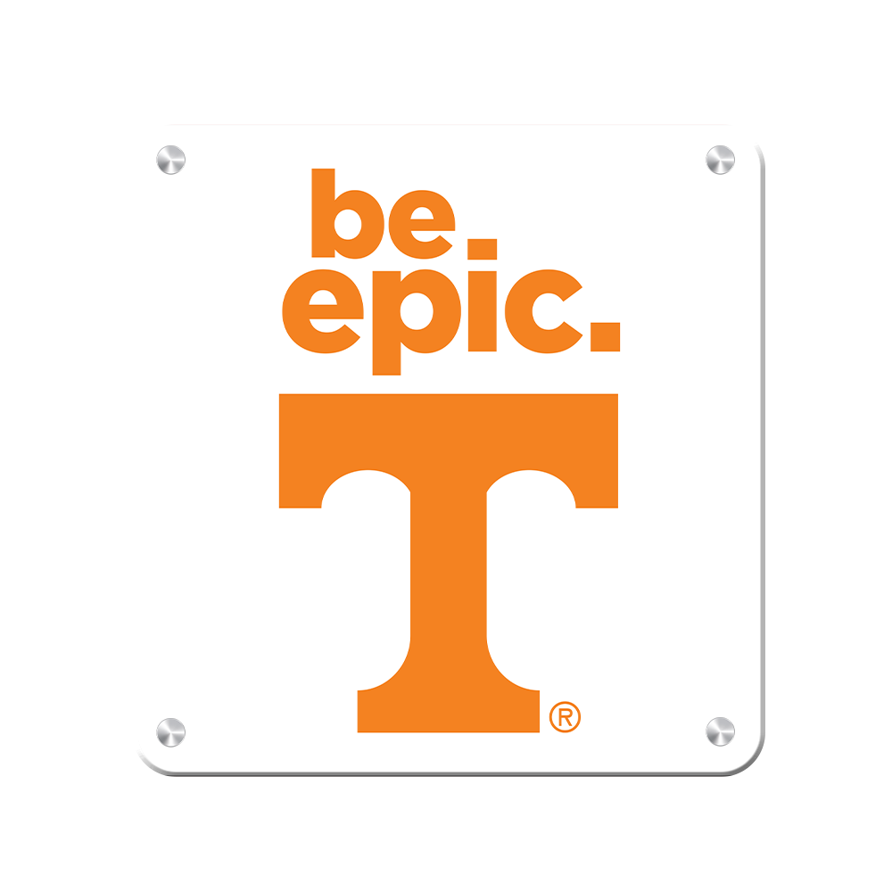 Tennessee Volunteers - Be Epic T - College Wall Art #Canvas