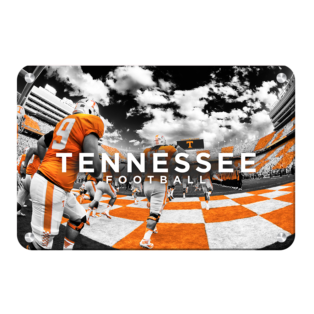 Tennessee Volunteers - Running Through the T Nike - College Wall Art #Canvas