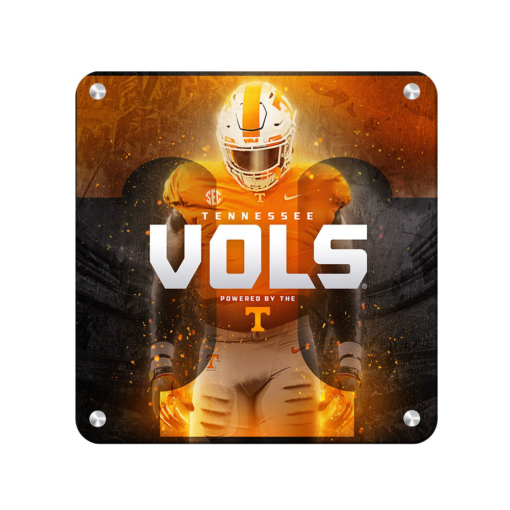 Tennessee Volunteers - Powered By The T Vols - College Wall Art #Canvas