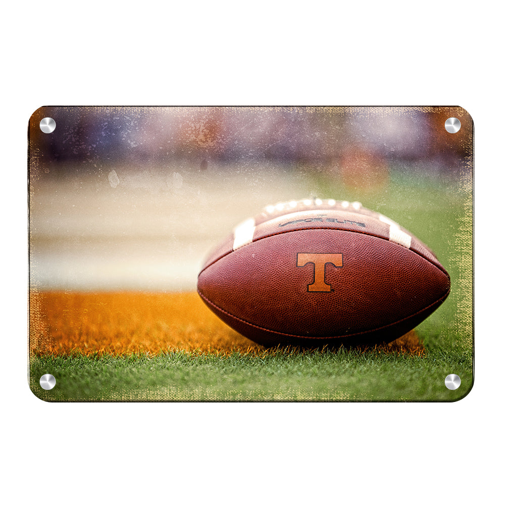 Tennessee Volunteers - Vintage Footballs - College Wall Art #Metal