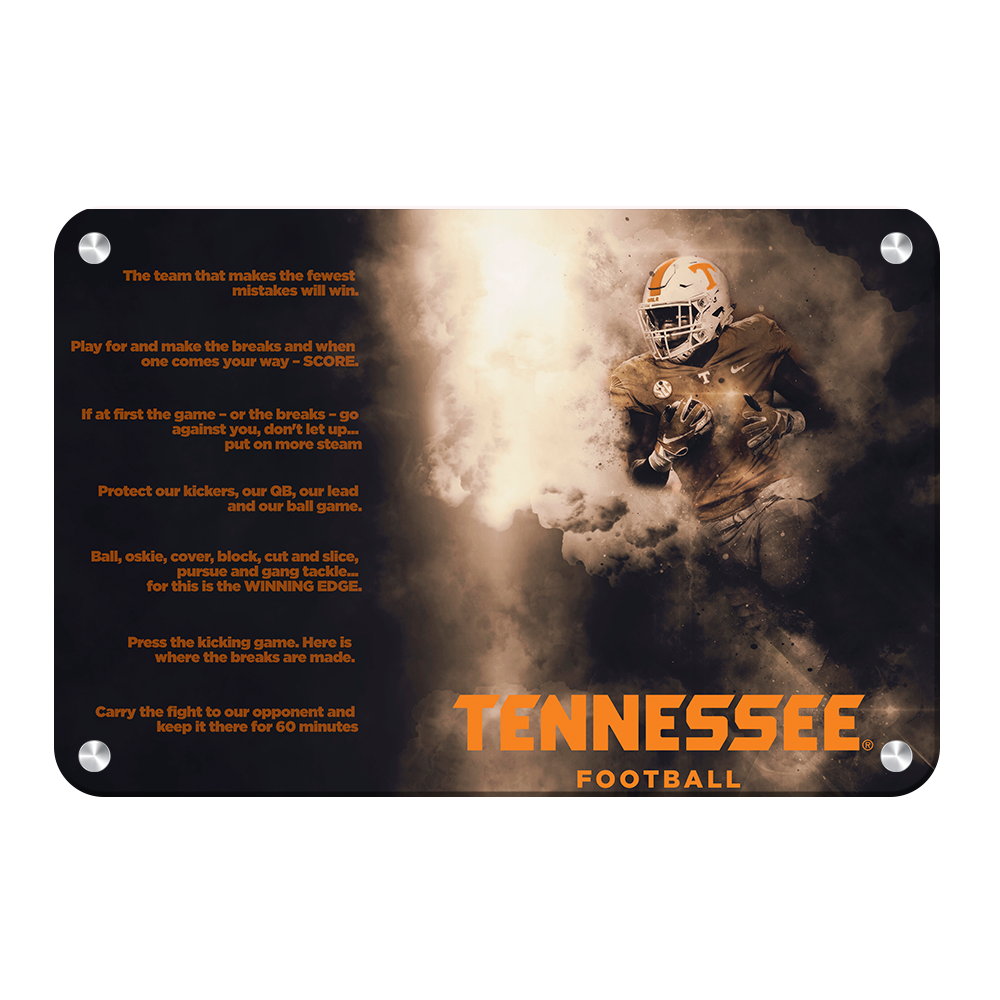 Tennessee Volunteers - Tennessee Football Game Maxims - College Wall Art #Canvas