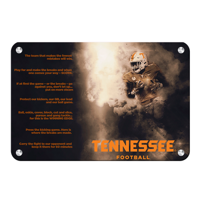 Tennessee Volunteers - Tennessee Football Game Maxims - College Wall Art #Metal