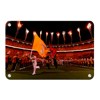 Tennessee Volunteers - Running through the T Light Up Checkerboard Neyland - College Wall Art #Metal