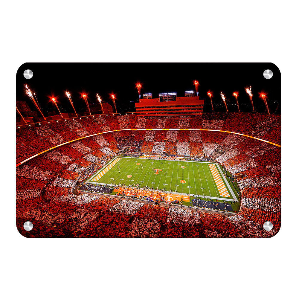 Tennessee Volunteers - Welcome To Checkerboard Neyland Stadium - College Wall Art #Canvas