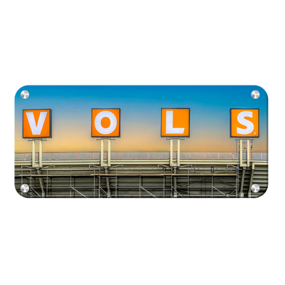 Tennessee Volunteers - V-O-L-S - College Wall Art #Metal