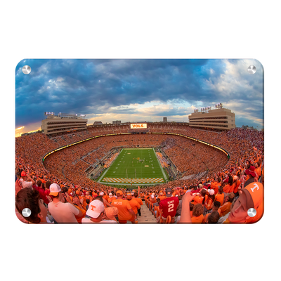 Tennessee Volunteers - Neyland Stadium Orange Out - College Wall Art #Metal