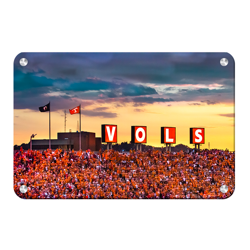 Tennessee Volunteers -Tennessee Vols Sunset - College Wall Art #Canvas
