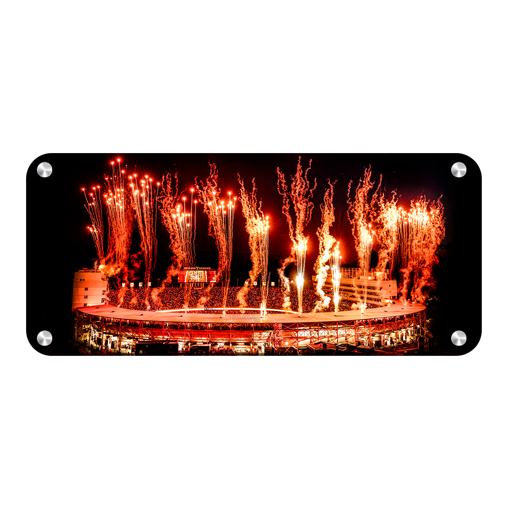 Tennessee Volunteers - Light Up Neyland Panoramic - College Wall Art #Canvas
