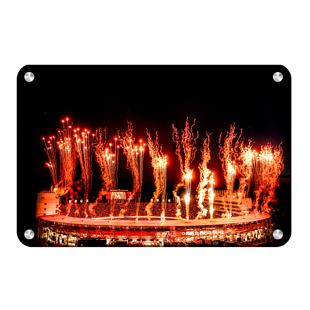 Tennessee Volunteers - Lighting up Neyland Stadium - College Wall Art #Canvas