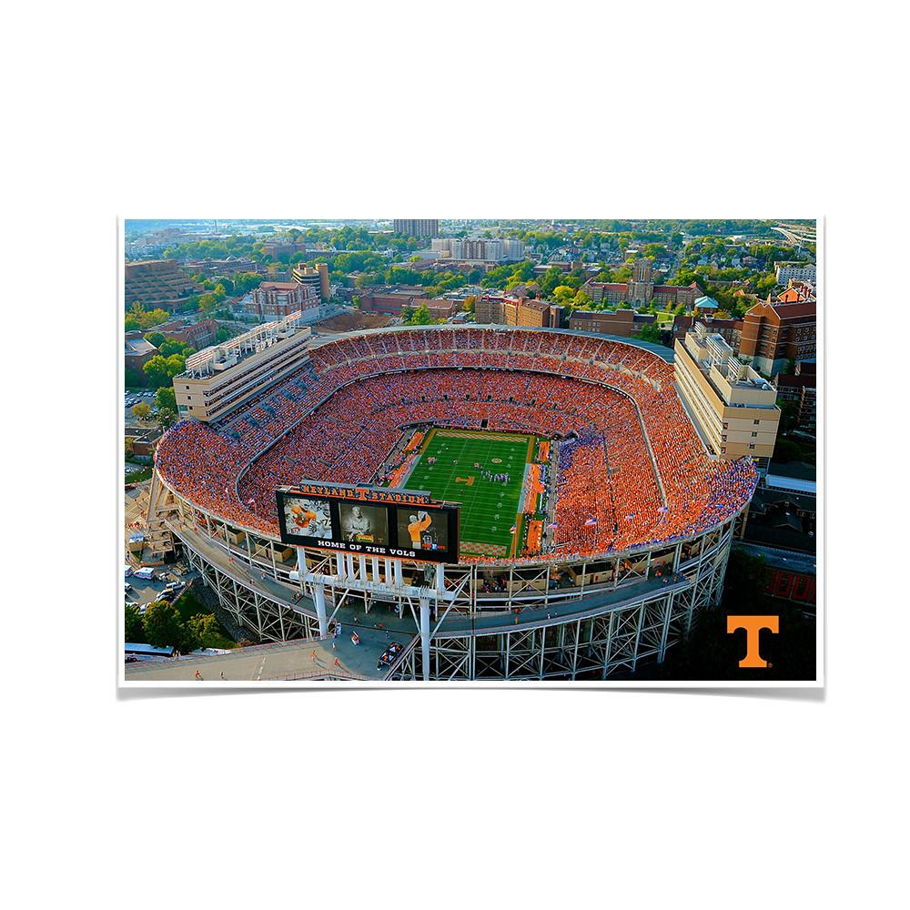 Tennessee Volunteers - Aerial Neyland Stadium - College Wall Art #Canvas