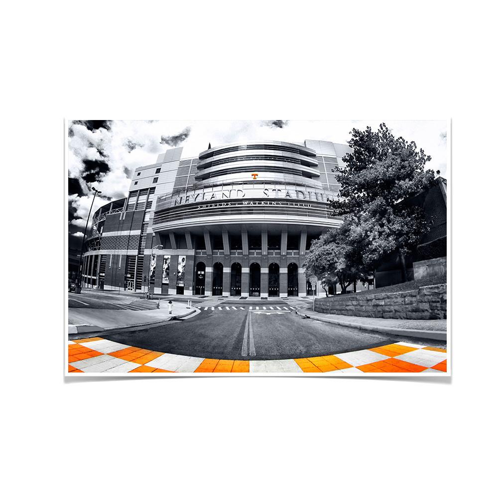 Tennessee Volunteers - Neyland B&W - College Wall Art #Canvas