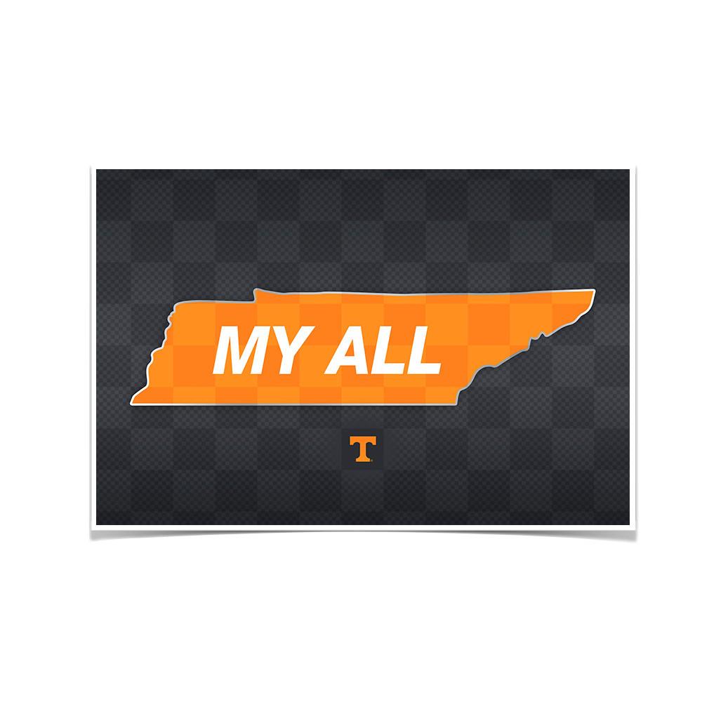 Tennessee Volunteers - My All - College Wall Art #Canvas