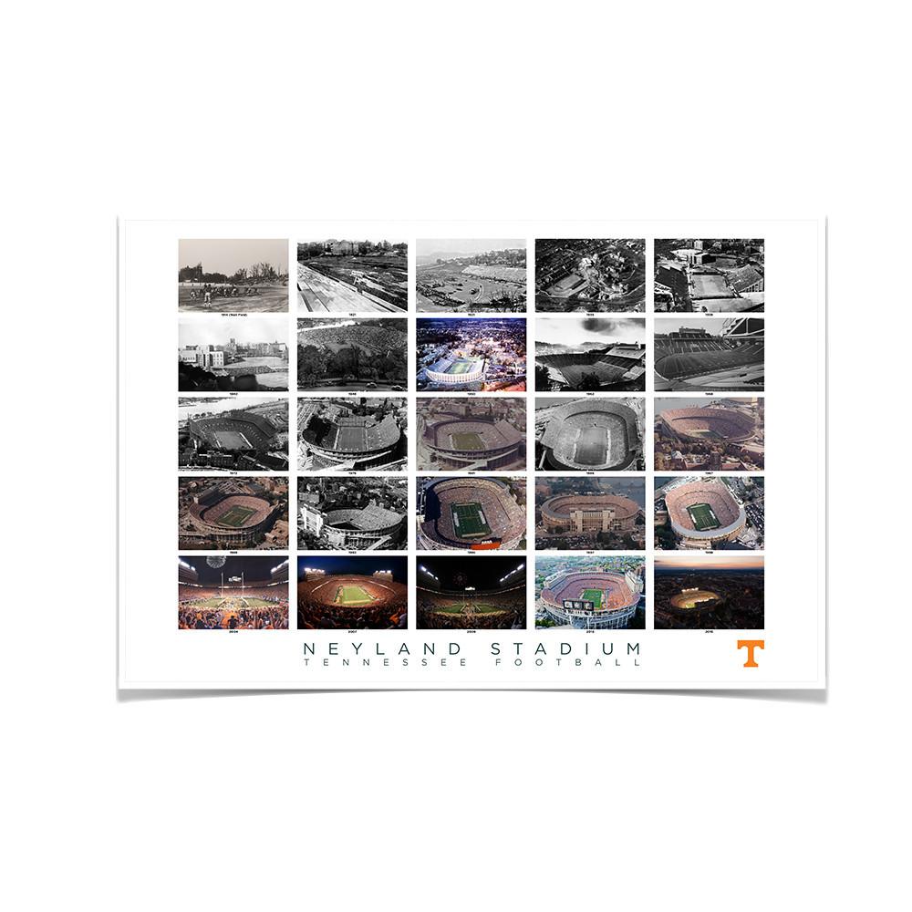 Tennessee Volunteers - History of Neyland Stadium - College Wall Art #Canvas