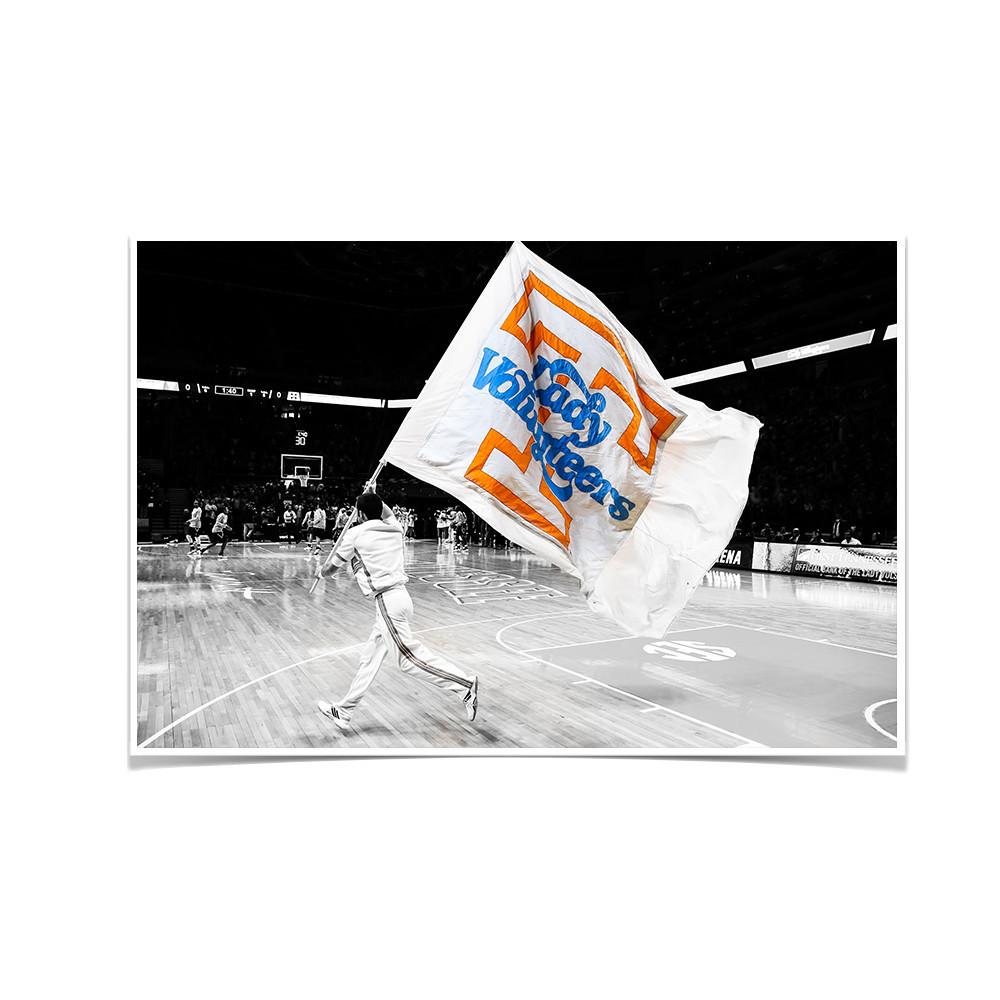 Tennessee Volunteers - Lady V-O-L-U-N-T-E-E-R - College Wall Art #Canvas