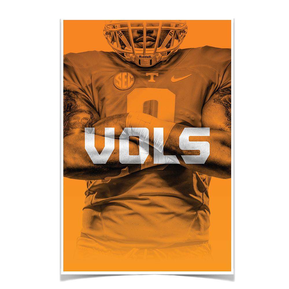 Tennessee Volunteers - Vols Orange - College Wall Art #Canvas