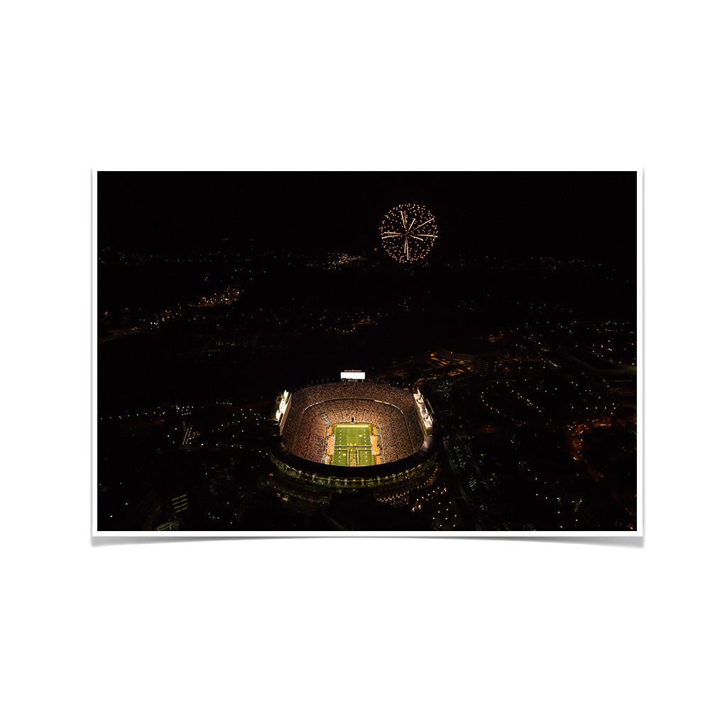 Tennessee Volunteers - Fireworks Aerial - College Wall Art #Canvas