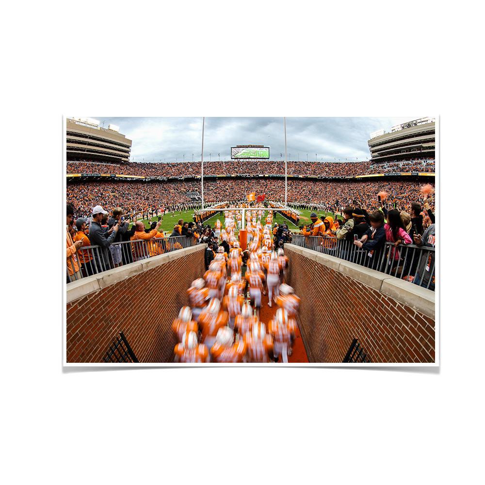 Tennessee Volunteers - Running Onto the Field 2016 - College Wall Art #Canvas